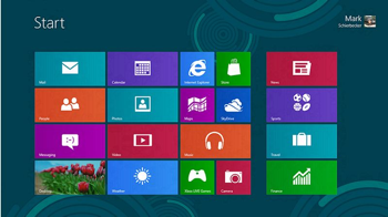 Windows 8 Release Preview Start Screen