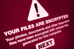 Your files are encrypted warning